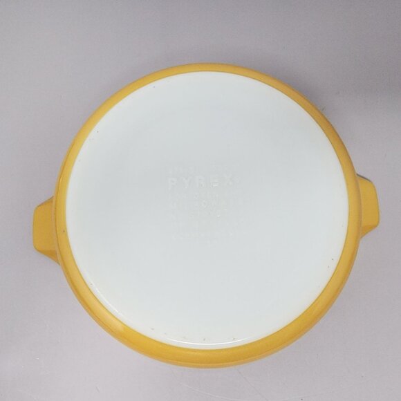 Vintage Pyrex Ovenware Butterfly Gold Flowers Oval Casserole Dish 471-B - Picture 7 of 10